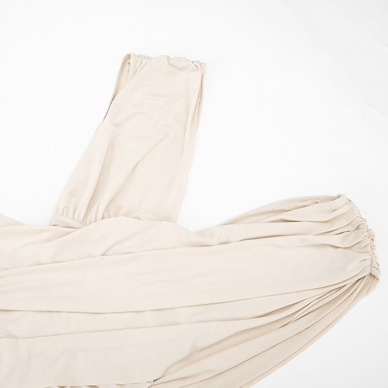 Mini Dress with Pleats and Open Back Design - SHIRI