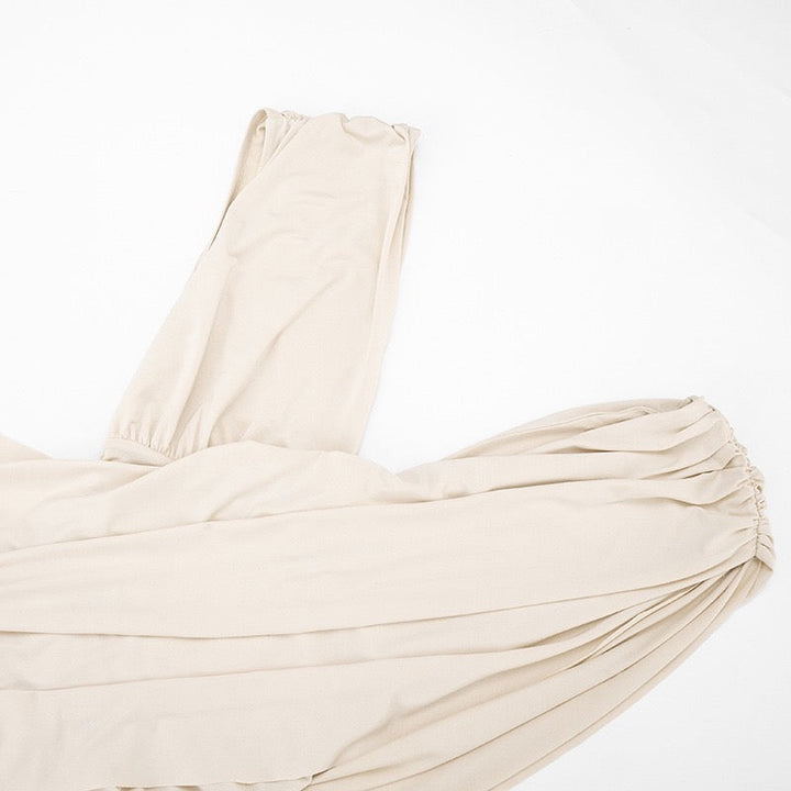 Mini Dress with Pleats and Open Back Design - SHIRI
