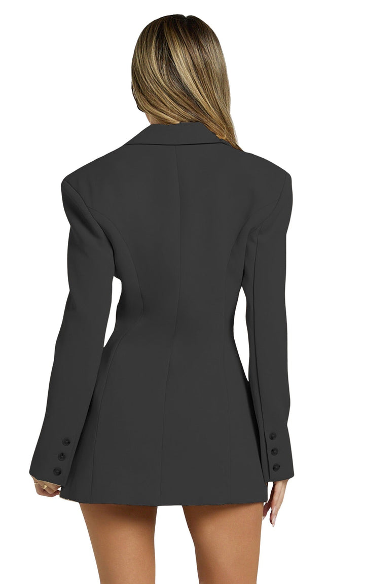Tailored mini blazer dress with button design - Vittoria