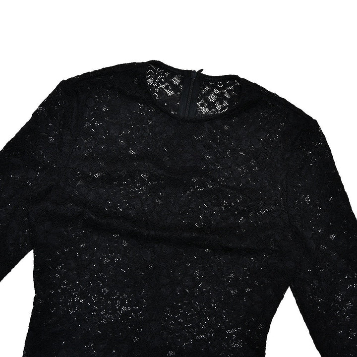 Mini dress with ruching and lace design - Jasella