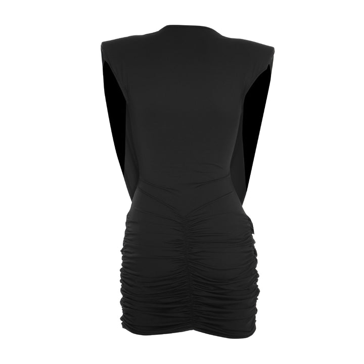 Mini dress with pleated design and open back - SHIRYAM