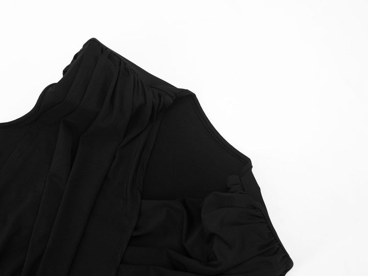 Mini dress with pleated design and open back - SHIRYAM