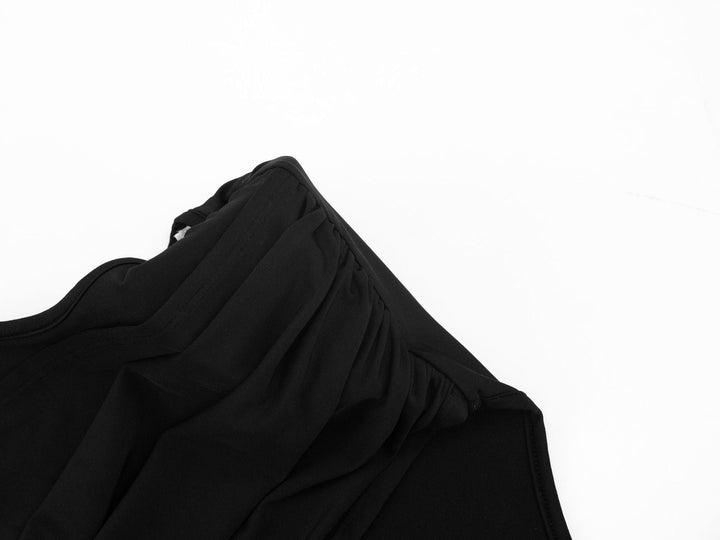 Mini dress with pleated design and open back - SHIRYAM