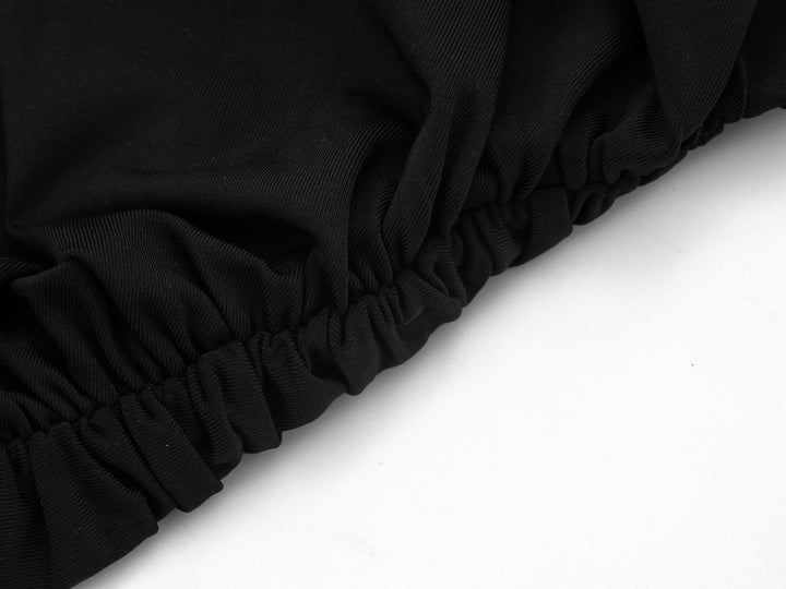 Mini dress with pleated design and open back - SHIRYAM