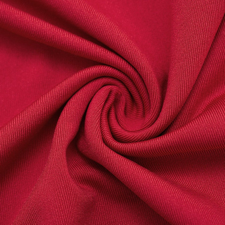 Mini Dress with Bodysuit and Pleats Design - Tahal