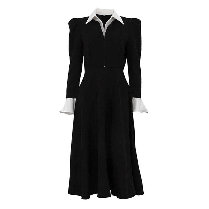 Tailored A-line midi dress - Hallie