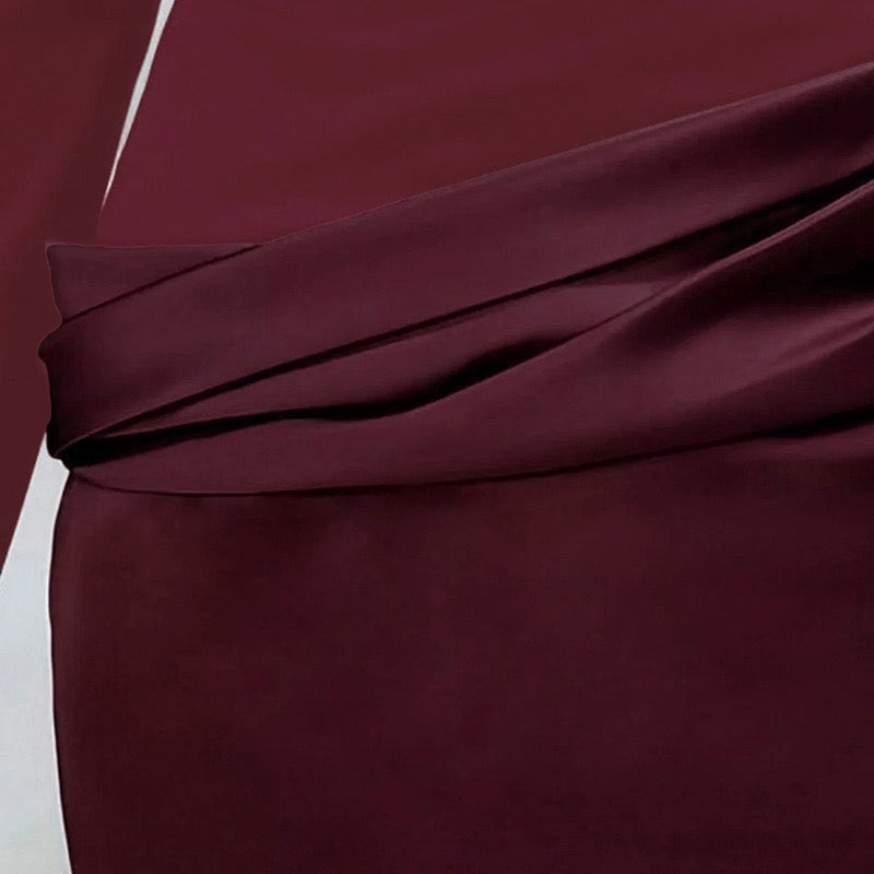 Maxi dress with satin turtleneck design - Shiraz