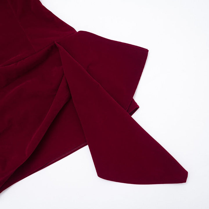 Mini strapless elegant velvet dress - Reiji