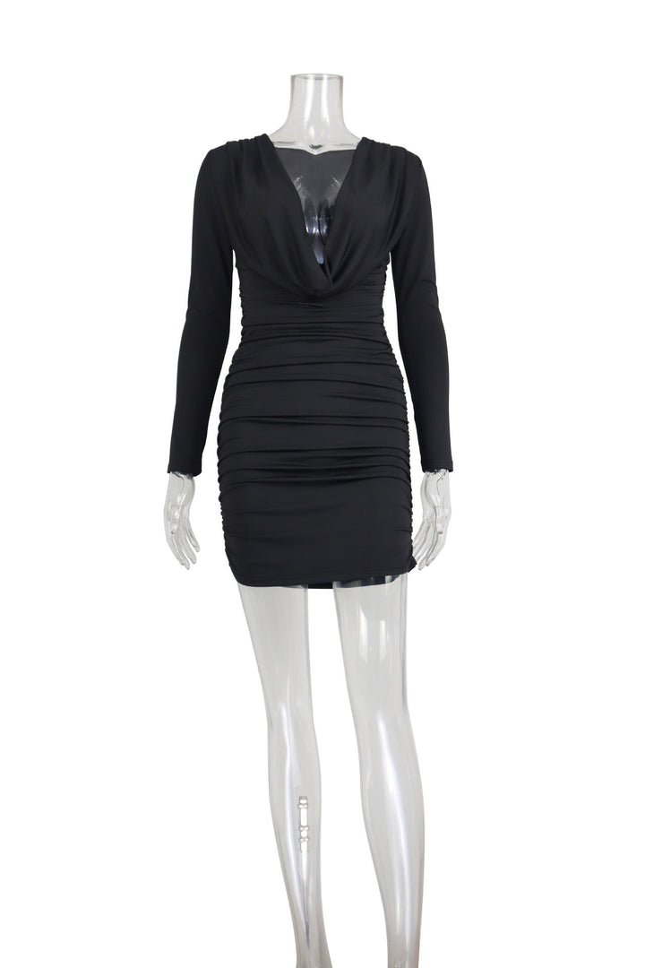 Mini dress with pleats design - Karin