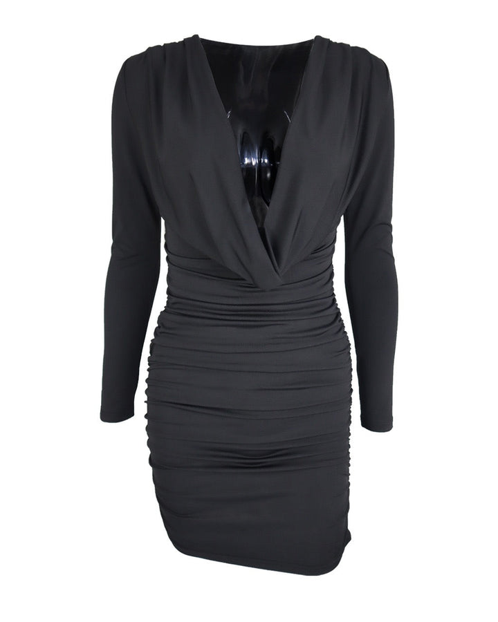 Mini dress with pleats design - Karin