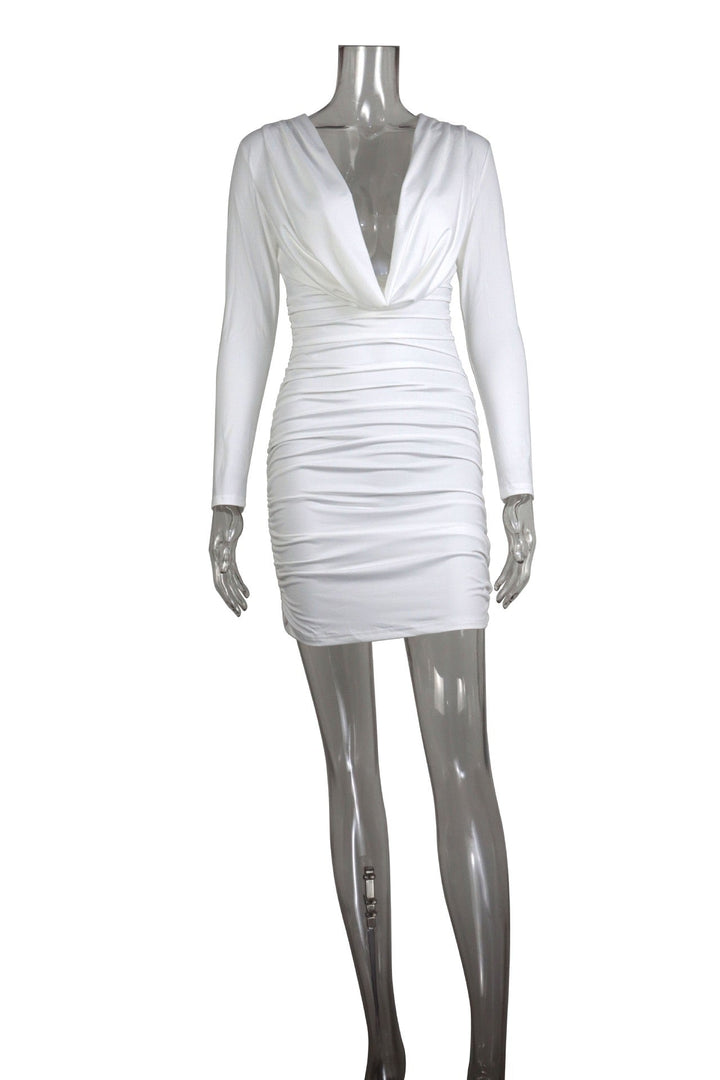 Mini dress with pleats design - Karin