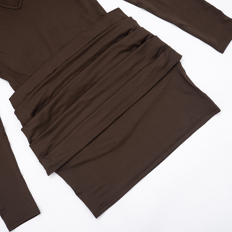 Mini dress with pleats design - Yariv