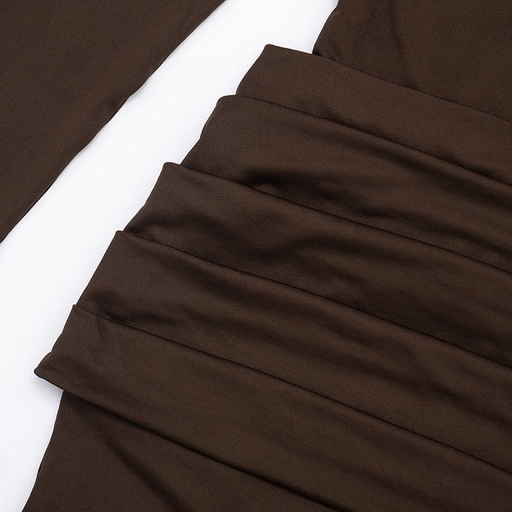 Mini dress with pleats design - Yariv