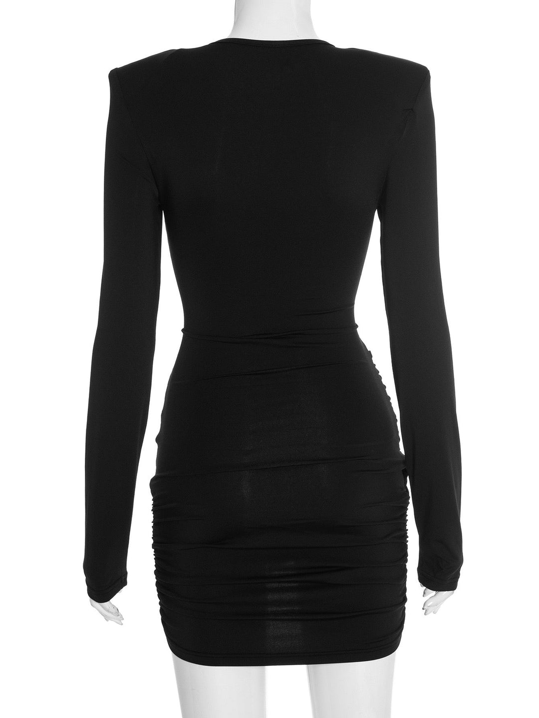 Mini dress with cross pleats design - Jay Lin