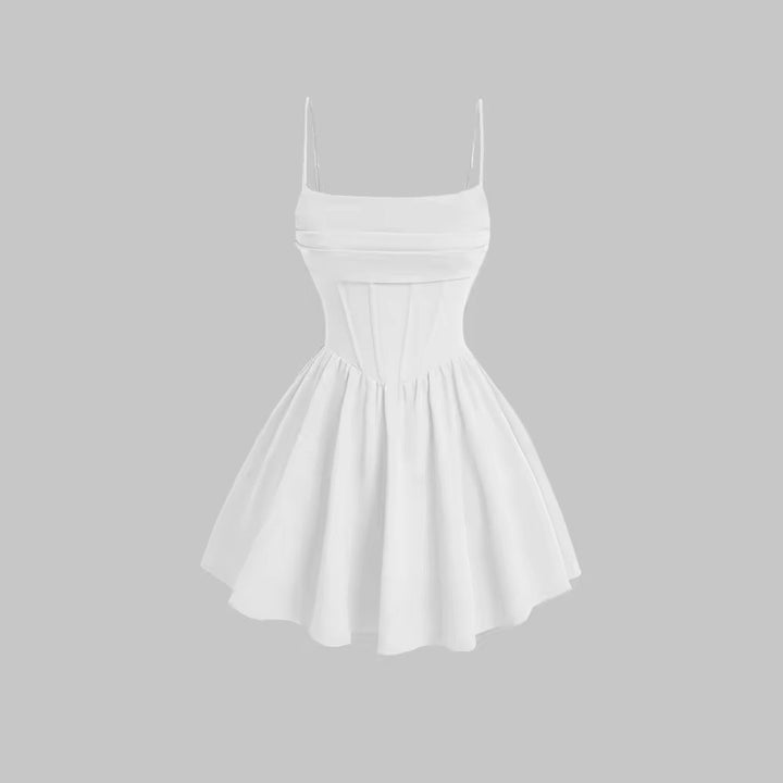 A-Line Ruffled Mini Dress - Antonella