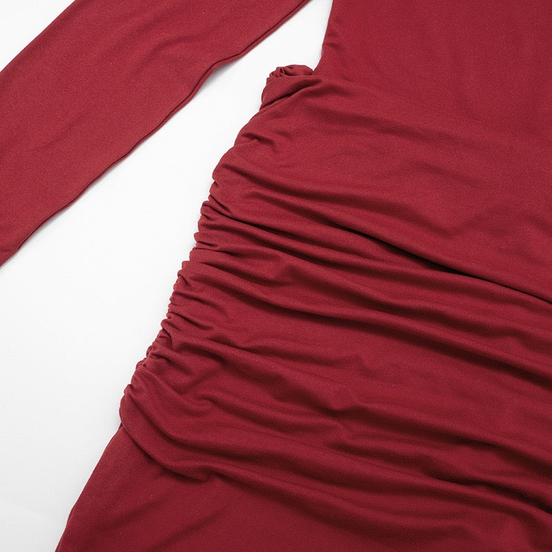 Mini dress with pleats design - Tehila