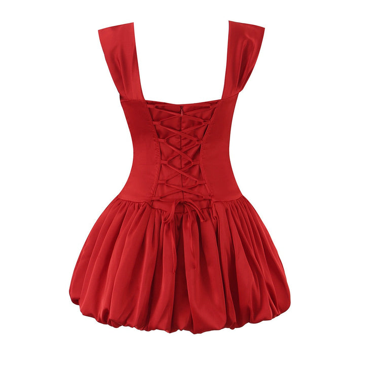 Gane - Off-the-shoulder balloon mini dress