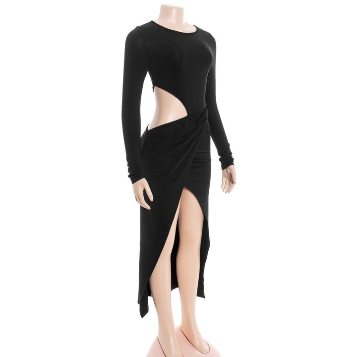 Maxi dress with short front and neckline design - Philly