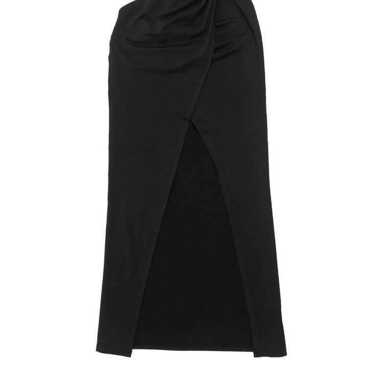 Maxi dress with short front and neckline design - Philly