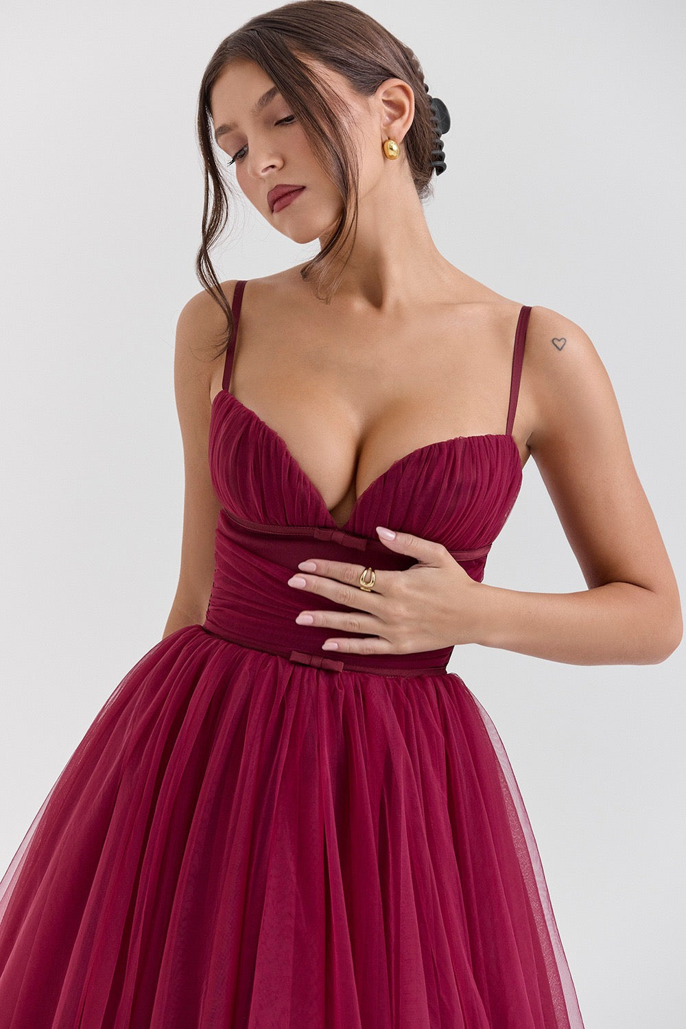 A-Line Midi Tulle Dress - Ahava