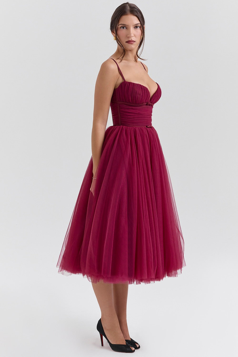 A-Line Midi Tulle Dress - Ahava