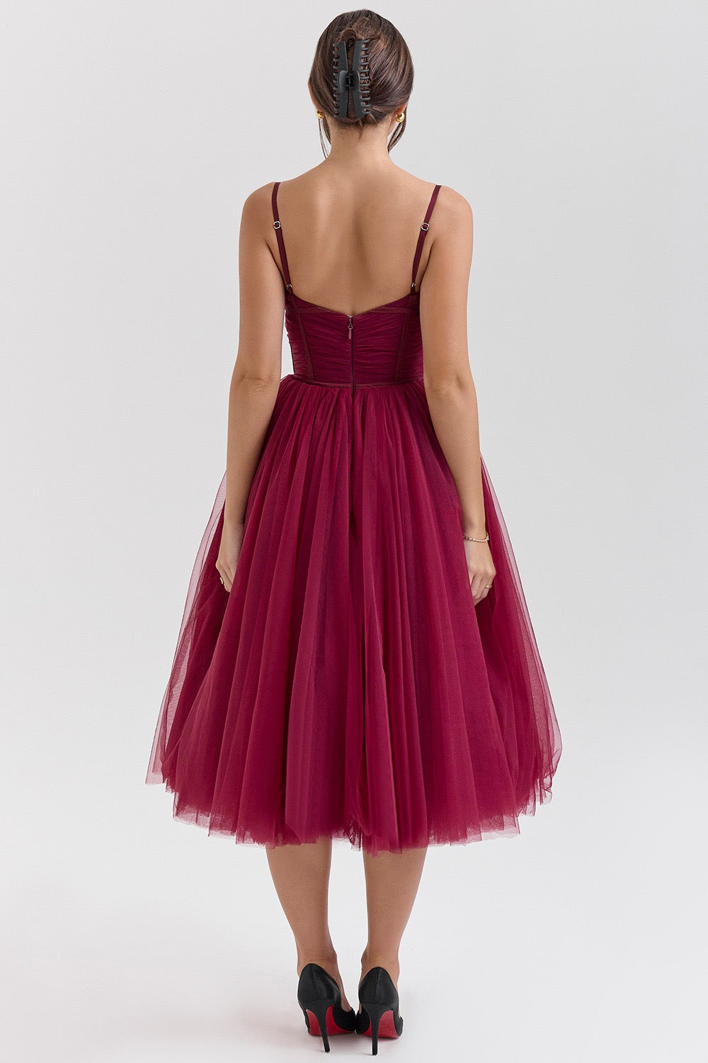 A-Line Midi Tulle Dress - Ahava