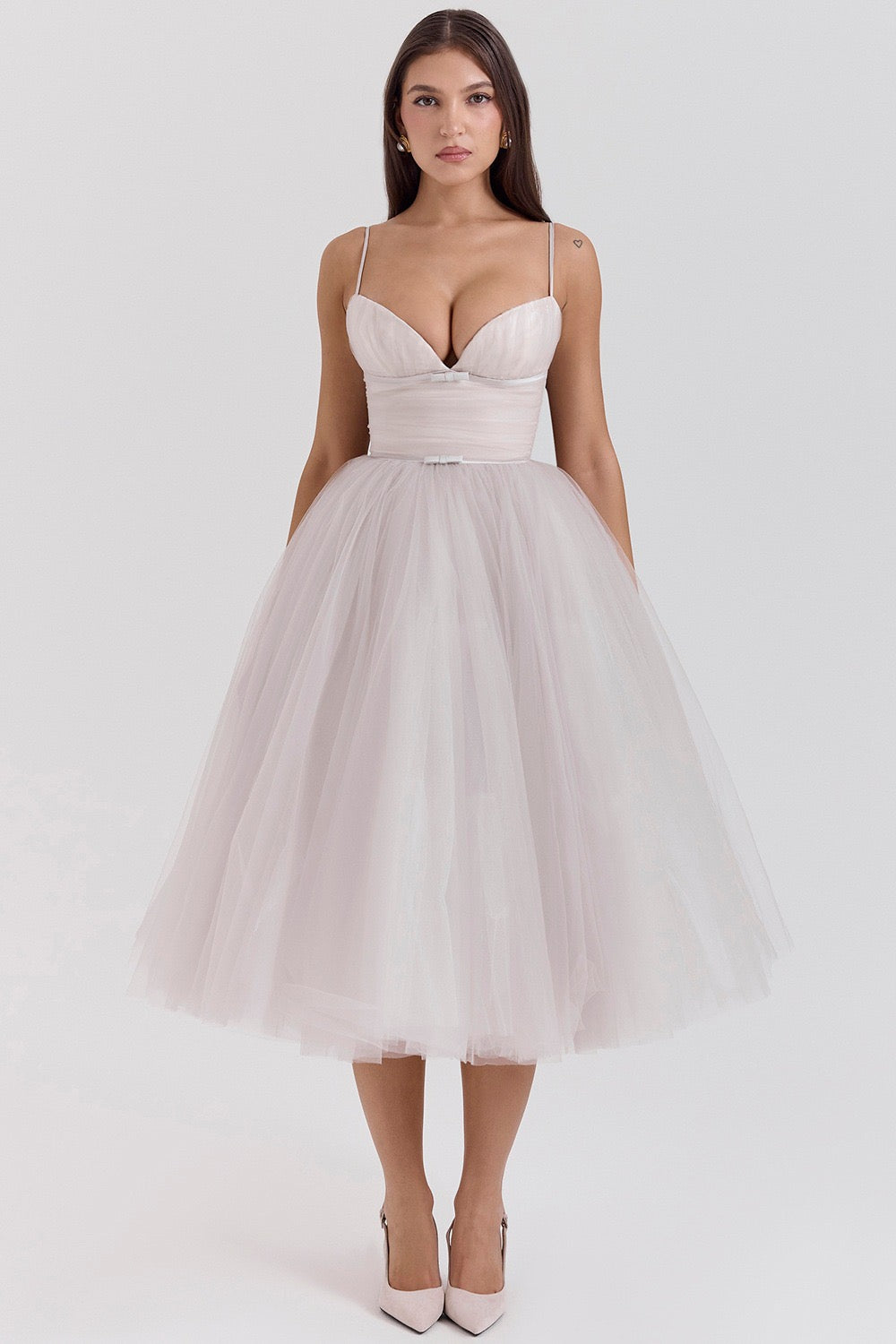 A-Line Midi Tulle Dress - Ahava