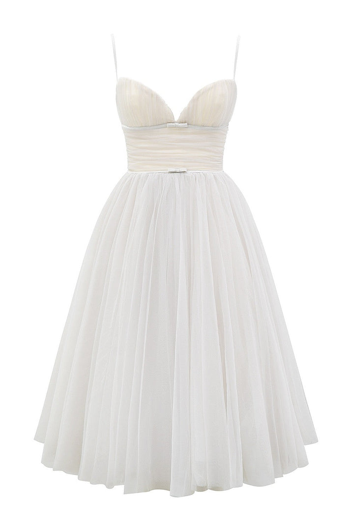 A-Line Midi Tulle Dress - Ahava