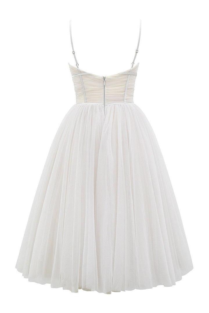 A-Line Midi Tulle Dress - Ahava