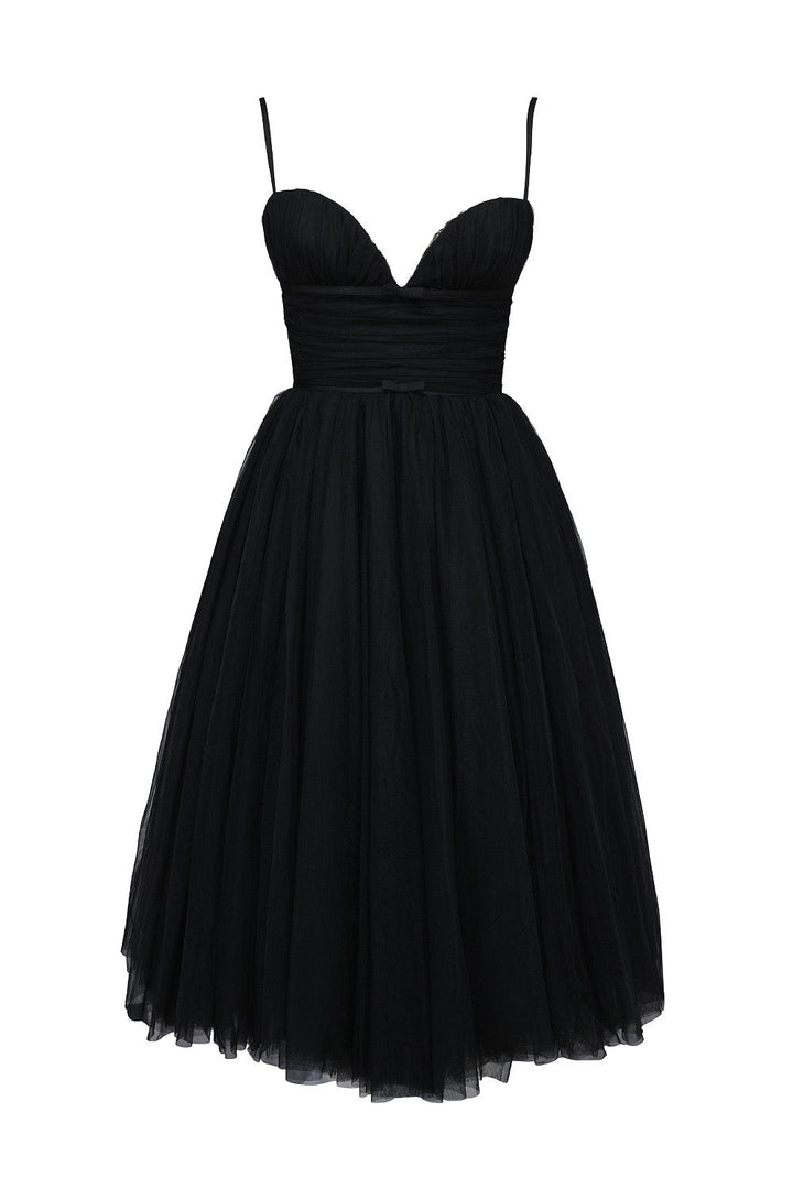 A-Line Midi Tulle Dress - Ahava
