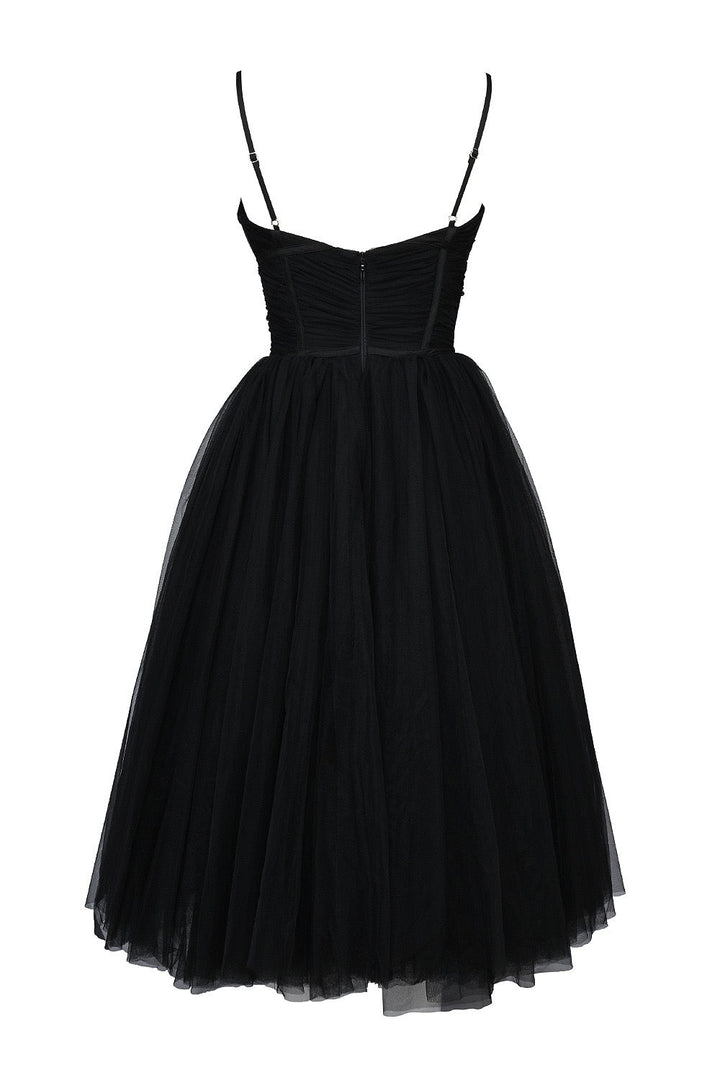 A-Line Midi Tulle Dress - Ahava