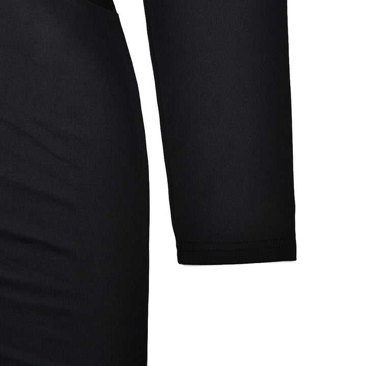 Elegant maxi dress with mesh design - LILI