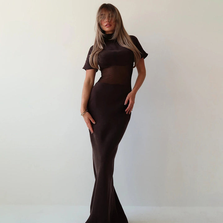 Maxi dress with mesh design - Tair