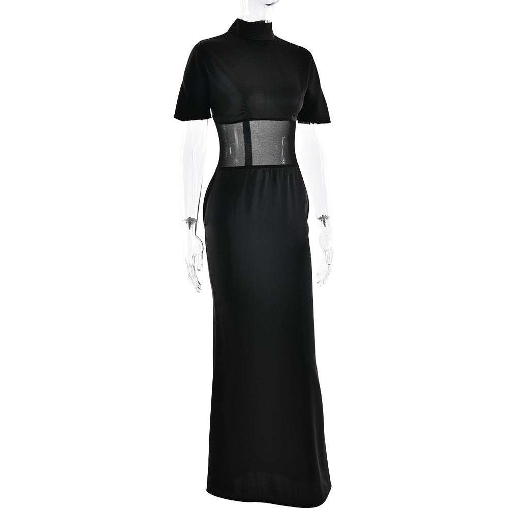 Maxi dress with mesh design - Tair