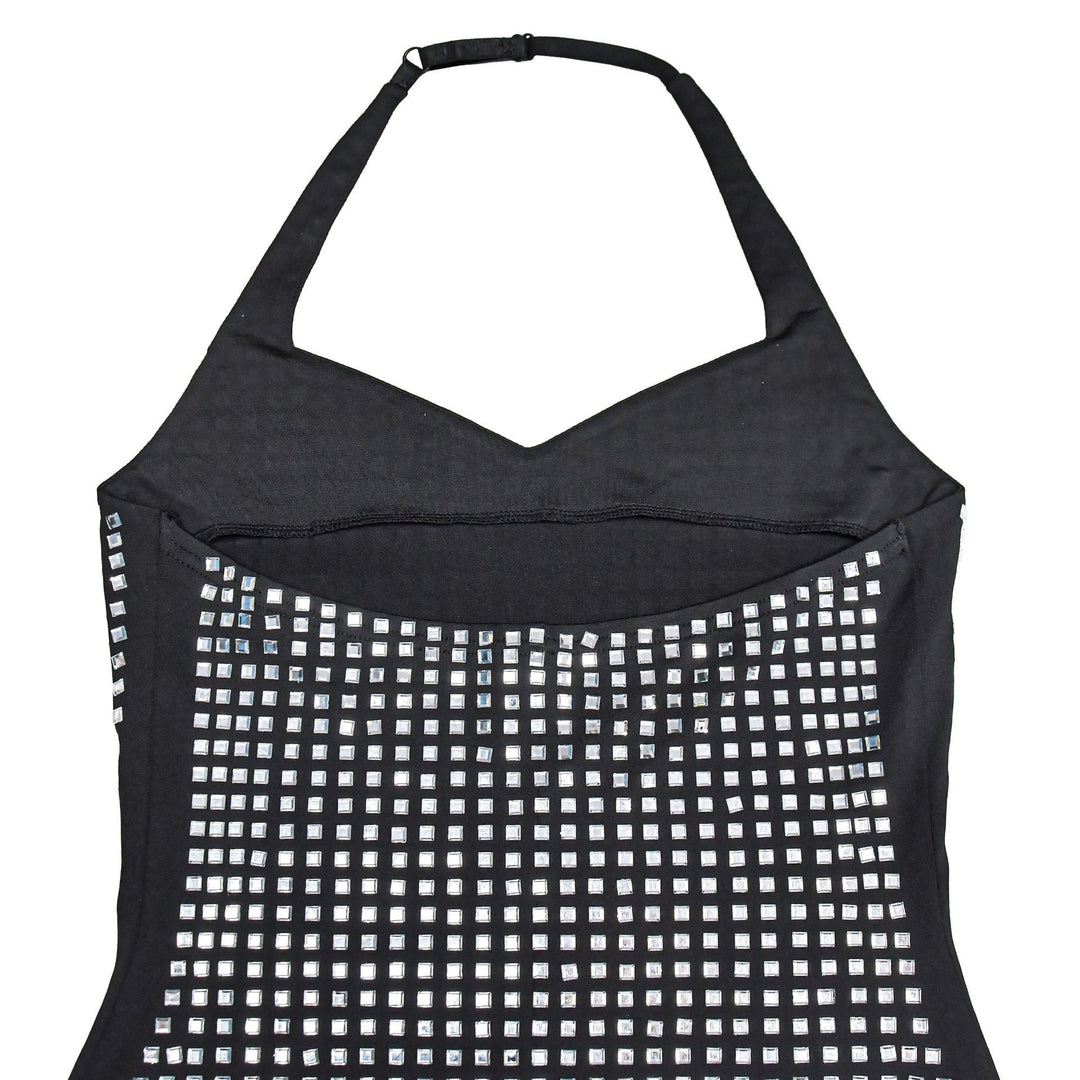 Mini Dress with Sparkling Sequins and Open Back - Sheina