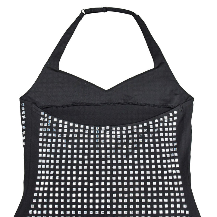 Mini Dress with Sparkling Sequins and Open Back - Sheina