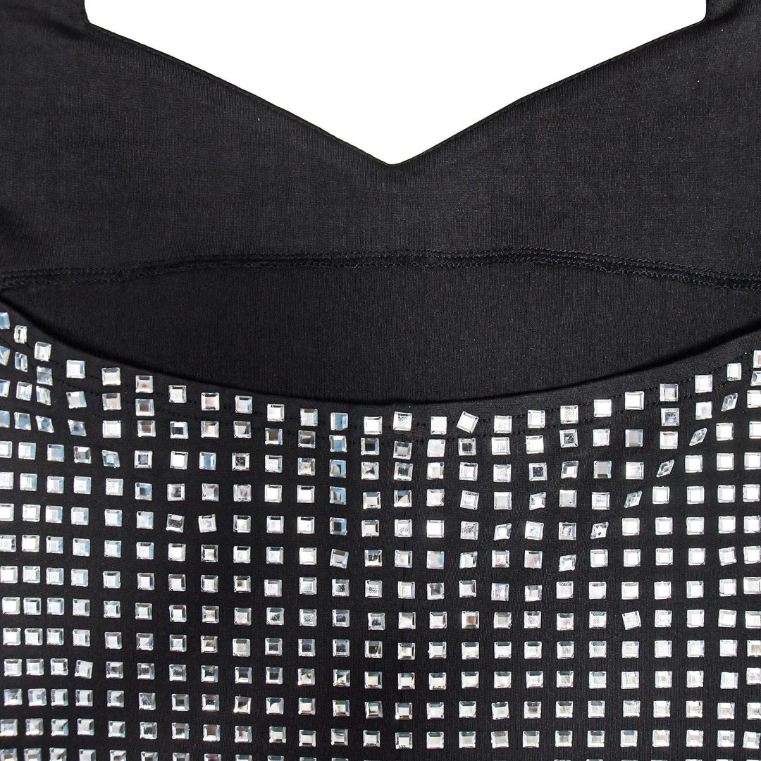 Mini Dress with Sparkling Sequins and Open Back - Sheina