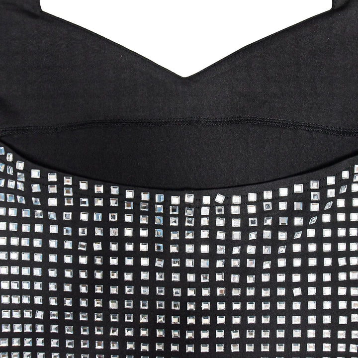 Mini Dress with Sparkling Sequins and Open Back - Sheina