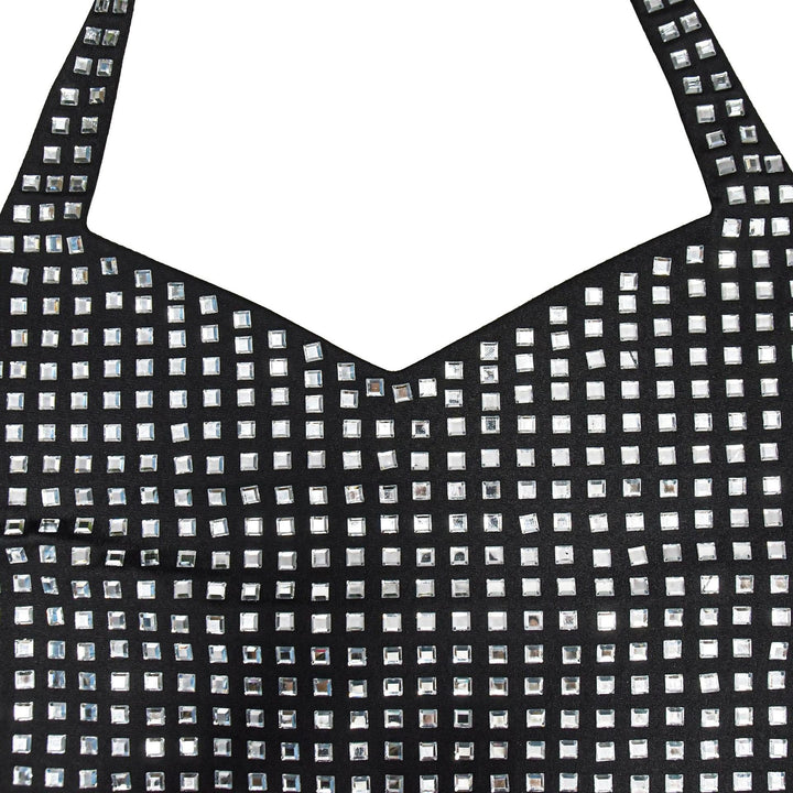 Mini Dress with Sparkling Sequins and Open Back - Sheina