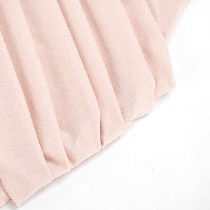Pleated mini dress with an open back – SEAN