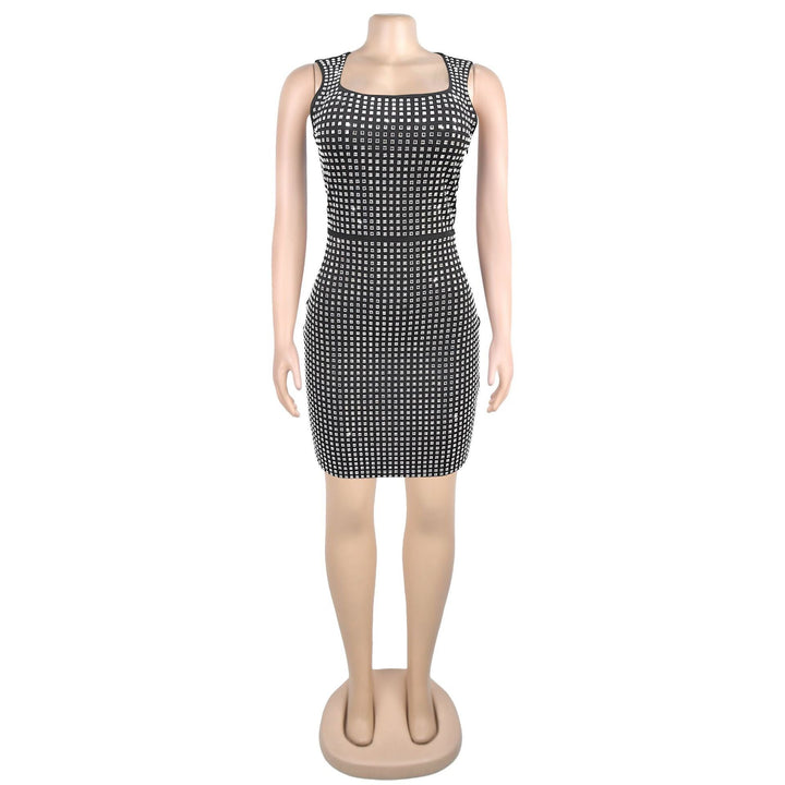 Mini Dress with Sparkling Sequins - SHON