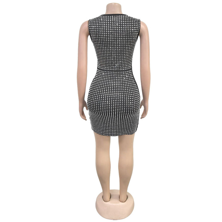 Mini Dress with Sparkling Sequins - SHON