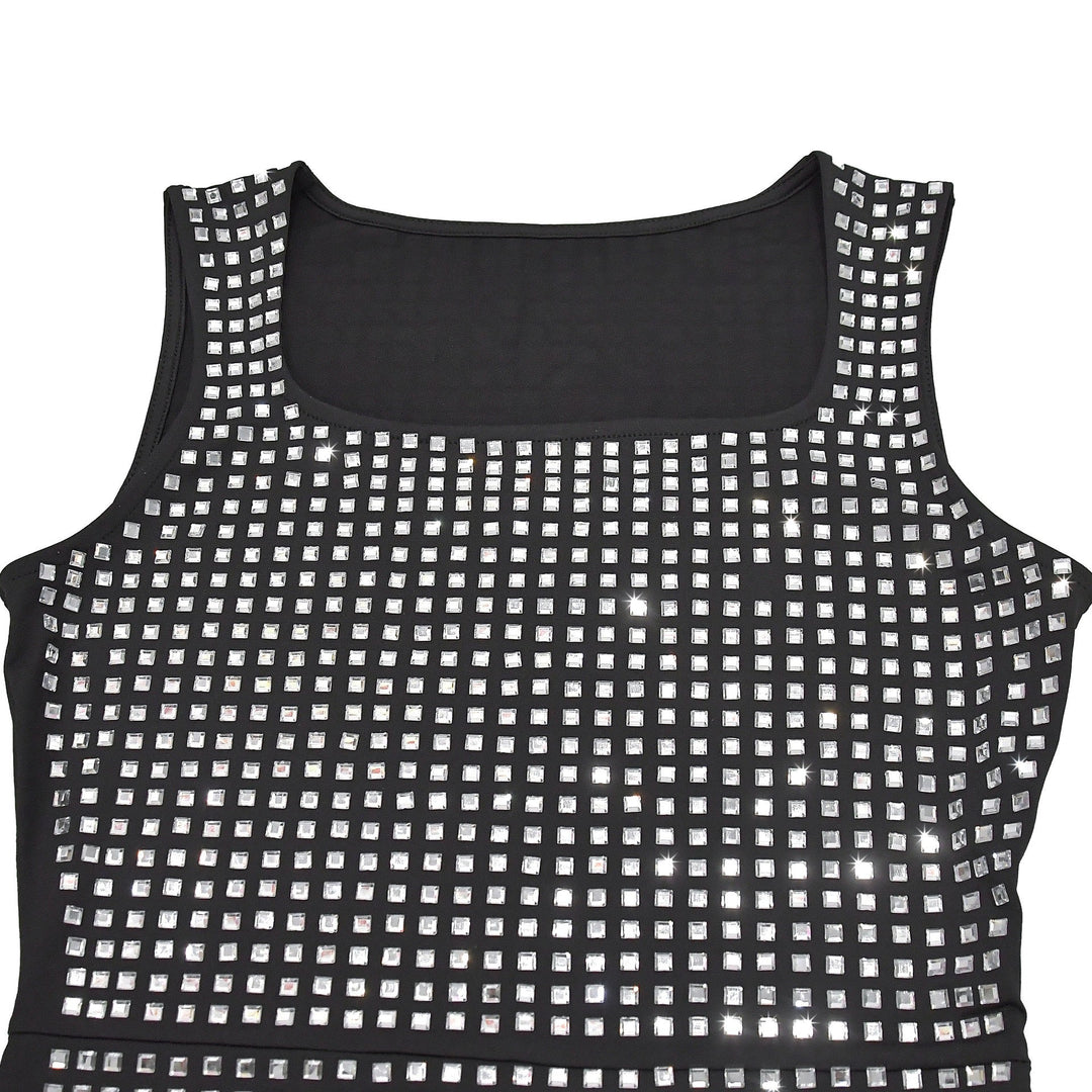 Mini Dress with Sparkling Sequins - SHON