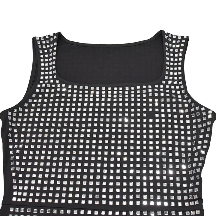 Mini Dress with Sparkling Sequins - SHON
