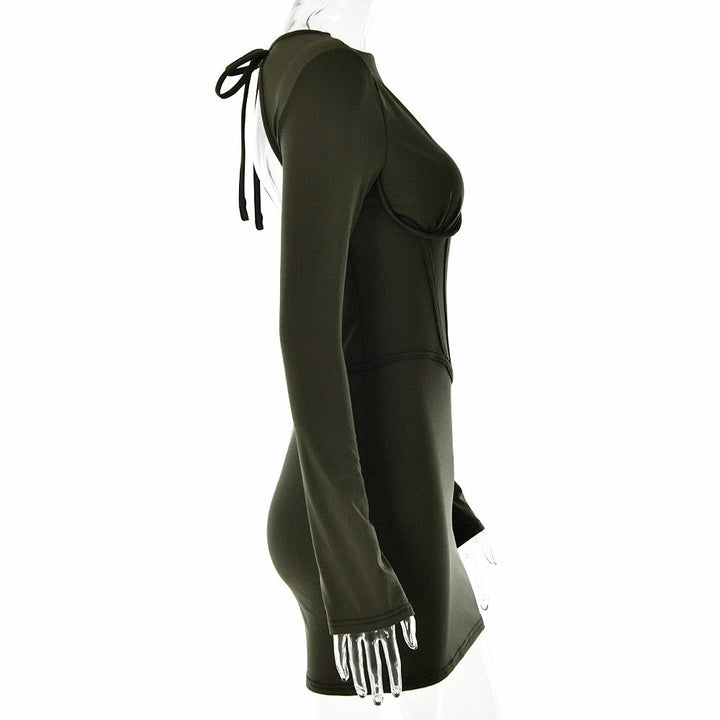 Mini dress with corset design - Ofri
