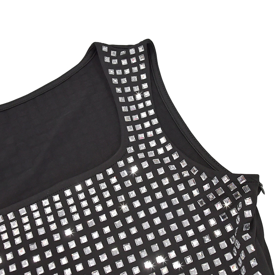 Mini Dress with Sparkling Sequins - SHON