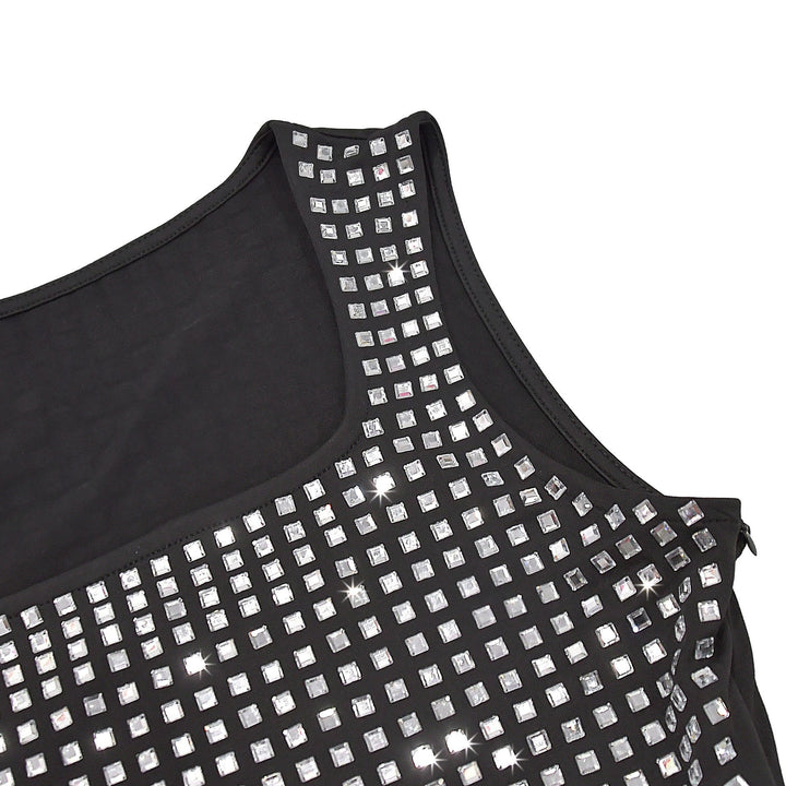 Mini Dress with Sparkling Sequins - SHON