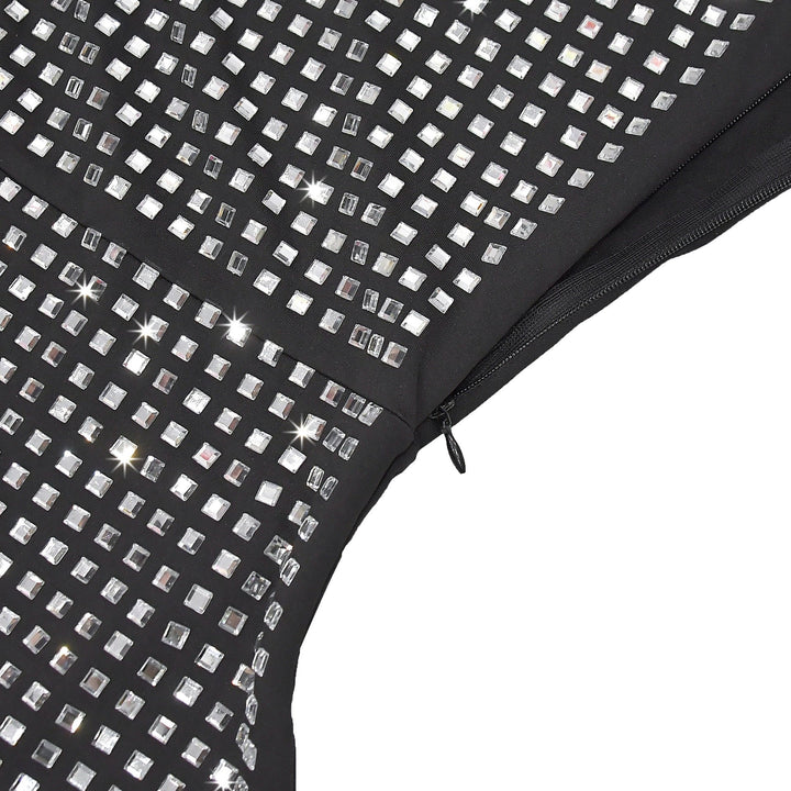 Mini Dress with Sparkling Sequins - SHON