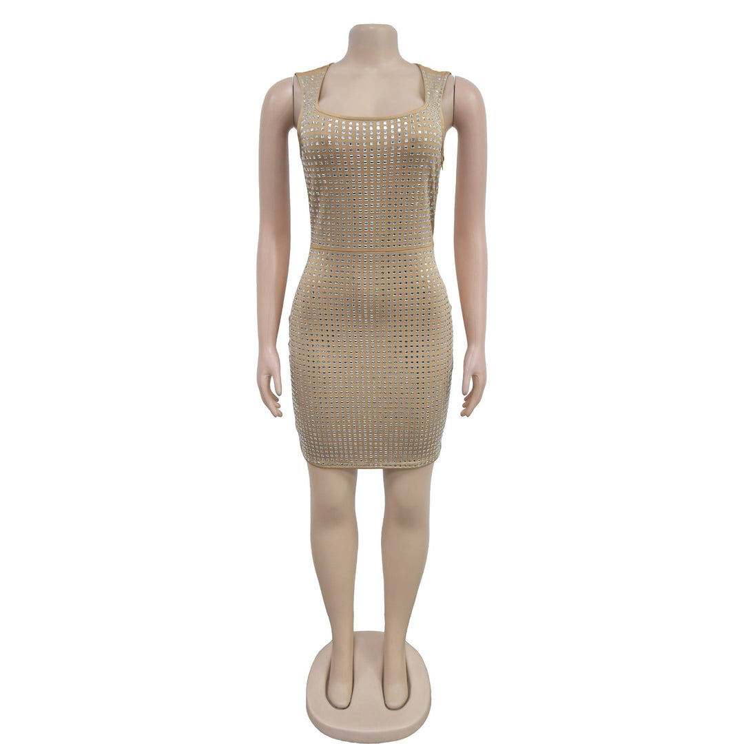 Mini Dress with Sparkling Sequins - SHON