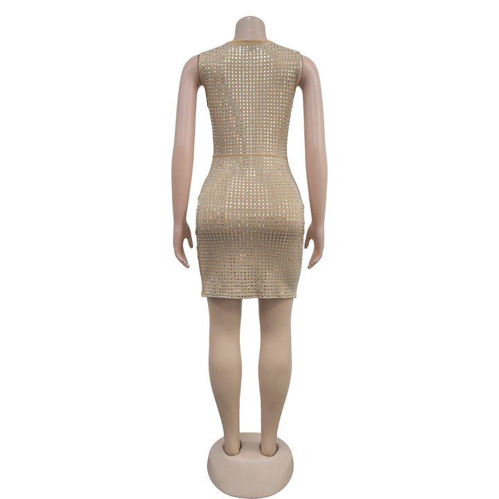 Mini Dress with Sparkling Sequins - SHON